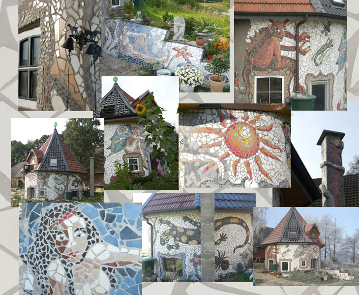 Bilder vom fertigen Mosaikchen-Haus